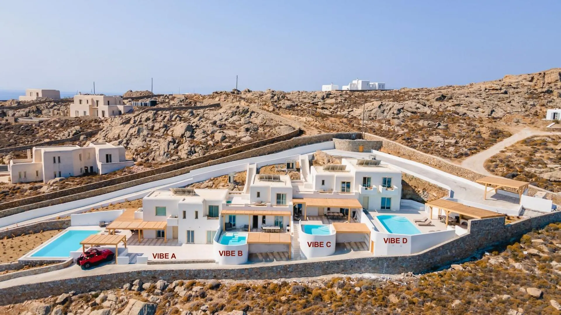 Villa Vibe C - Hot Tub - Mg Villas Mykonos Town Yunanistan